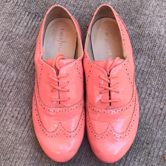 Cole Haan Patent Leather Lace Oxfords - Picture 2 of 5